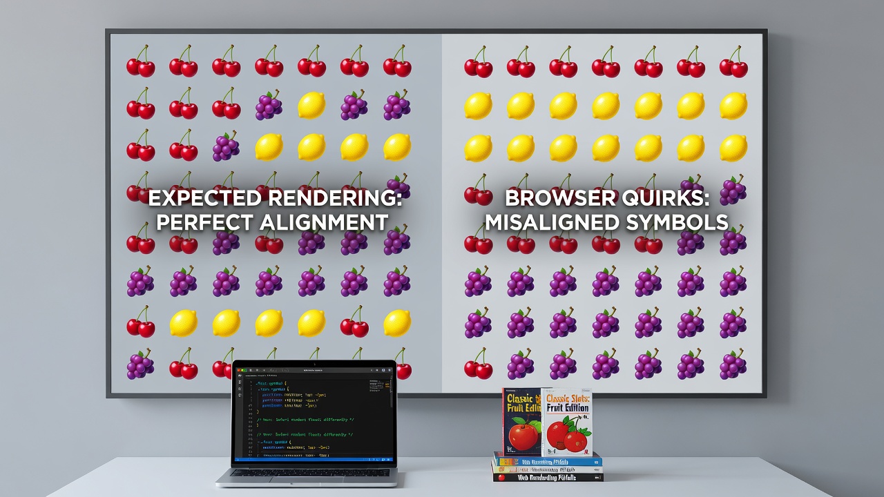 Symbolausrichtung in Frucht-Slots unter verschiedenen Browser-Engines