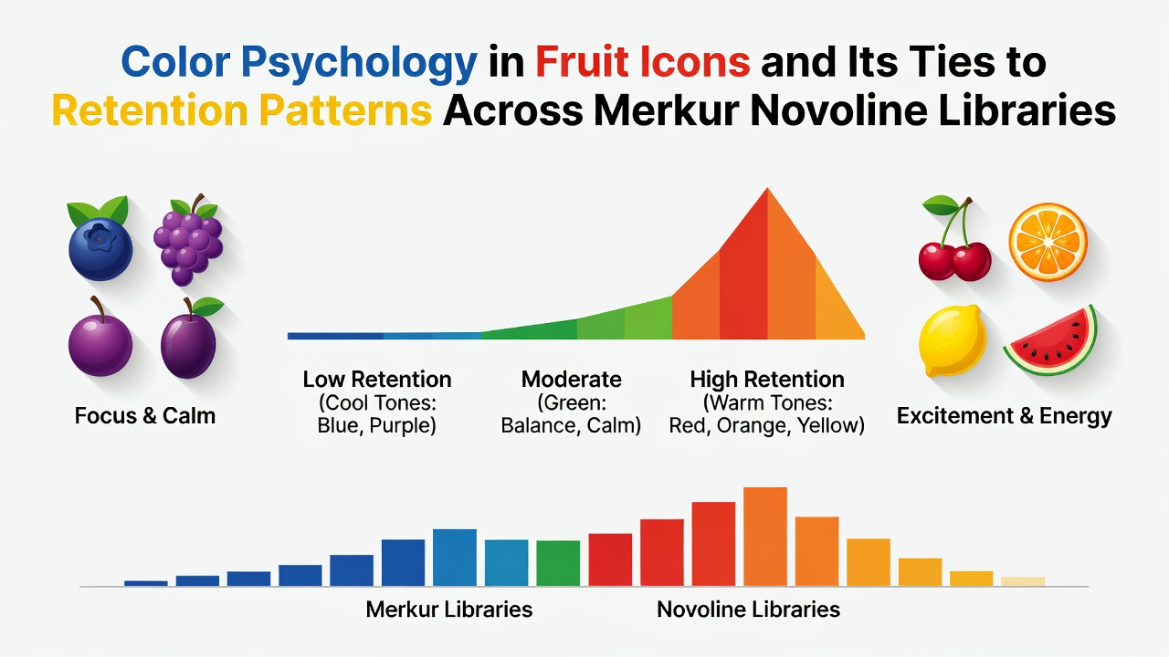 Farbpsychologie in Frucht-Icons von Slot-Spielen bei Merkur und Novoline