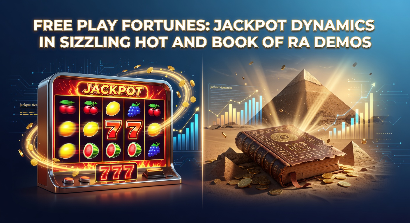 Sizzling Hot Slotmaschine mit leuchtenden Fruchtsymbolen und Jackpot-Anzeige im Demomodus