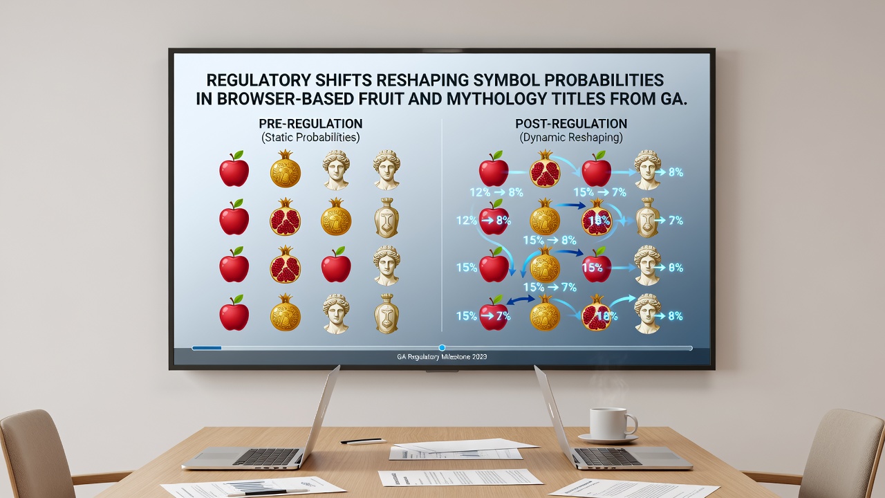 Symbolwahrscheinlichkeiten in Mythologie- und Frucht-Slots nach regulatorischen Änderungen